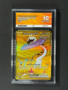 ACE 10 Raging Bolt ex 218/162 Pokémon Card Sv05: Temporal Forces Holo GEM MINT - Picture 1 of 4