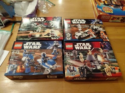 LEGO Star Wars Battle Pack Lot Of 4 Sealed  - Image 1 of 4