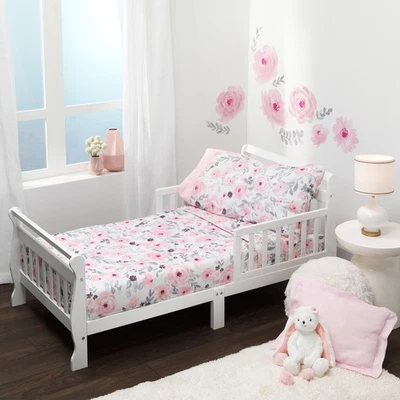 Bedtime Originals Blossom 4-Piece Toddler Bedding Set - Pink, Garden, Floral - Image 1 of 4