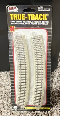 Atlas 2416 N Scale 15.5” Radius Curve True-Track (8 Pcs) - Image 1 of 2