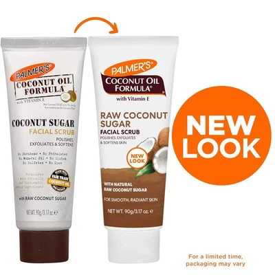 2 Palmers Coconut Sugar Facial Scrub Coconut Oil Formula Exfoliates 3.17 Ounces - Image 1 of 3