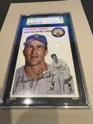 1954 Topps - Johnny Pesky #63.                             SCG 86 / NM+ 7.5 - Image 1 of 3