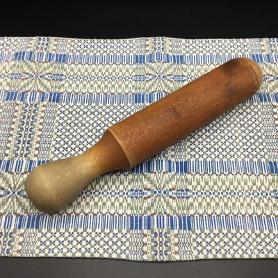 Utensilio de cocina vintage de madera primitiva maza trituradora conservas muddler 11" Foto 1 de 3