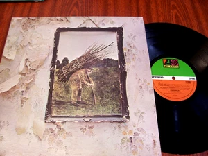 "LED ZEPPELIN IV" LP VG+\VG+ green\orange Atlantic K 50008 4 symbols inner 1971 - Picture 1 of 4