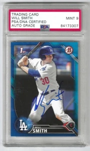 2016 Bowman Draft Will Smith #BD-84 Blue 1st Prospect Auto /150 PSA 9 Certified - Picture 1 of 2
