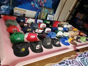 VTG Trucker Hat Lot Of 45 Mesh Brand Patch Farm Seed Bo Jac John Deere IH Garst - Picture 1 of 15