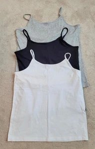 Reggiseno SO Ragazze 3pz Mensola Strati Cami Nero/Bianco/Grigio Taglia 16 Plus - Foto 1 di 1