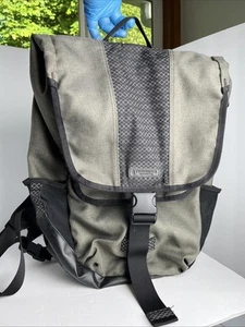 Timbuktu2 Madrone cycling laptop backpack Grey & Black w/ Purple Interior KDS14 - Picture 1 of 17