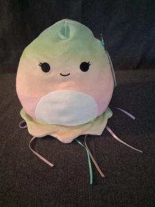 Squishmallows 7.5" Greeley The Jellyfish Underwater Ocean Sea Creature Rainbow - Picture 1 of 7