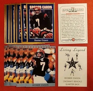 Boomer Esiason BELLE 18 CARTE RARE LOTTO Cincinnati Bengals / Maryland Terrapins - Foto 1 di 5