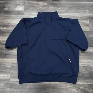 Zero Restriction Gore-tex Golf Windbreaker 1/4 Zip Navy Blue Pullover Mens 3XL - Picture 1 of 9