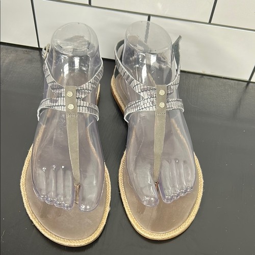 Sandali UGG Kennaria scarpe con cinturino a T grigio o beige taglia 6 5