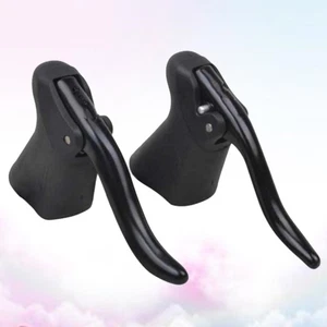 1 Pair Brake Handle Cover Bike Brakes Cycling Parts (Black) Brake Handle - Picture 1 of 11