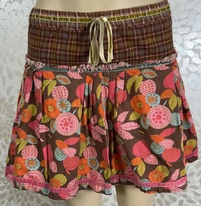 Vintage Room Seven Girl’s 128 7/8 Floral Mixed Print Pull On Skirt Handmade - Picture 1 of 9
