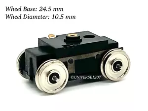 On30/Oe/HO/J Scale Narrow Gauge Locomotive Power Drive Unit Wheel 24.5mm/10.5mm - Picture 1 of 12