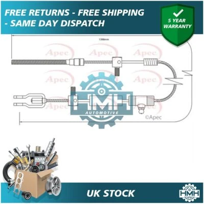 Se adapta a Morris Minor 1956-1971 1.0 cable de freno de mano trasero amapola GVC1006 Foto 1 de 2