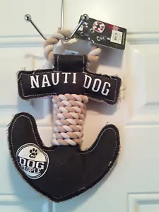 ANCHOR NAUTI PERRO JUGUETE NUEVO CON ETIQUETAS por PAVILLION REGALOS Lona Azul con Cuerda pa399 - Imagen 1 de 4