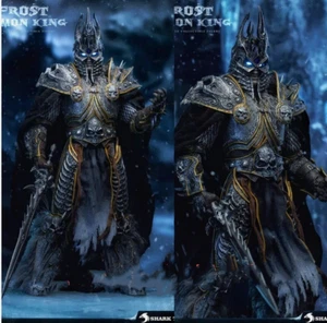 SHARK TOYS Lich King Arthas Action Figure Model Pre-order 1/6 Scale Eye Led New - Picture 1 of 5