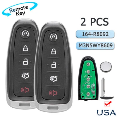 2 Для 2011 2012 2013 2014 2015 Lincoln MKX Smart Prox дистанционный брелок M3N5WY8609 - Изображение 1 из 4