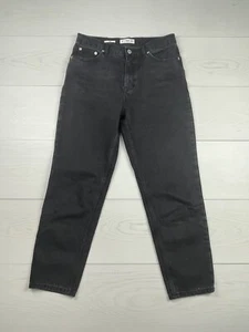MNG Mango Denim Black Mom Jeans Size 8 - Picture 1 of 11