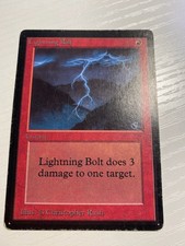 lightning bolt beta edition mtg english mp/lp
