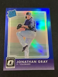 2016 Donruss Optic Blue #48 Jonathan Gray Rated Rookie /149 Rockies Rangers - Picture 1 of 2