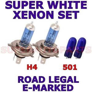 FITS FORD PROBE 1994-1998 SET H4 501 XENON WHITE LIGHT BULBS - Picture 1 of 1