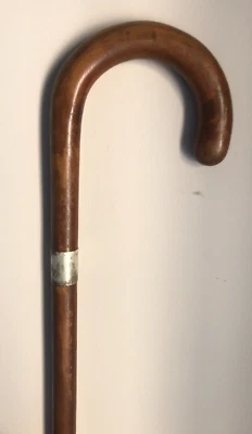 Bastón bastón vintage de plata esterlina con sello - mango de ladrón Foto 1 de 4