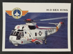 H-3 Sea King 1992 Wings of Fire Plane Jet Panini Card #20 (NM)