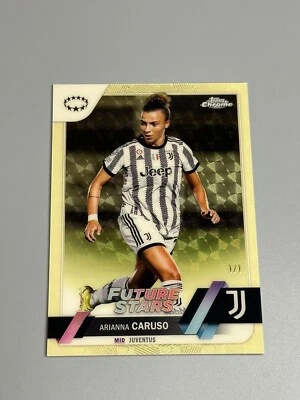 Arianna Caruso 2022-23 Topps Chrome Women's CL 1/1 Superfractor #41 Juventus - Image 1 of 4