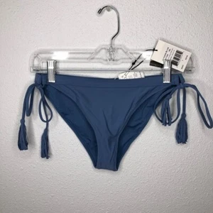 New Sea Gypsies Solid Blue Bikini Bottoms size L - Picture 1 of 3