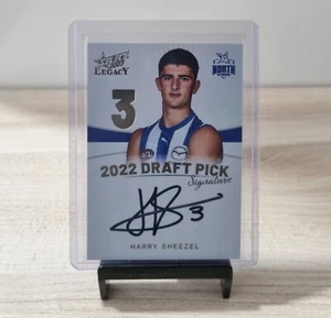 Harry Sheezel DPS Draft Pick Signature Gold - 2023 Select AFL Legacy - 88/90 - Picture 1 of 2