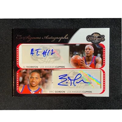 2008 Topps Co-Signers Autographs Al Thornton AND Eric Gordon RC /43 **SGCARDS** - Image 1 of 2