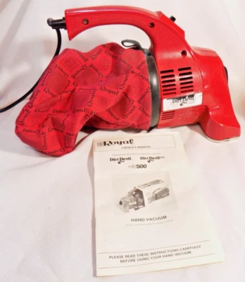 Vintage Royal Dirt Devil 103 Hand Vacuum w/ Long Cord & Original Box WORKING - Image 1 of 4