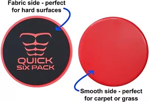 Juego de 2 deslizadores de ejercicio de doble cara para entrenamiento de núcleo completo y entrenamiento abdominal - Imagen 1 de 1