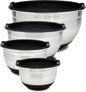 Stainless Steel Mixing Bowls, w/ Lids, Non-Slip, Bakeware Tools, Kitchen, Home - Picture 1 of 14
