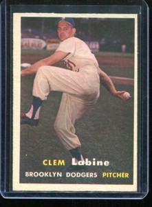 1957    Topps   Baseball    # 53   Clem Labine    EX-MT   Excellent to Mint