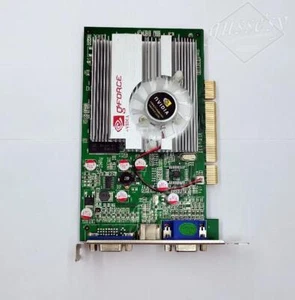 Carte vidéo graphique double VGA GeForce FX 5500 FX5500 256 Mo PCI 3D 2048x1536 NEUVE - Photo 1/4