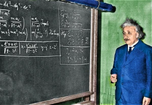 ALBERT EINSTEIN - REFRIGERATOR PHOTO MAGNET 3"-5" - Picture 1 of 3