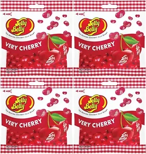 4x Jelly Belly Very Cherry Flavour Jelly Beans 70g Beutel American Candy - Bild 1 von 2