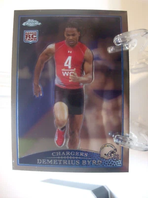 2009 Topps Chrome Refractors #TC142 - Demetrius Byrd RC - San Diego   (97261) - Image 1 of 2