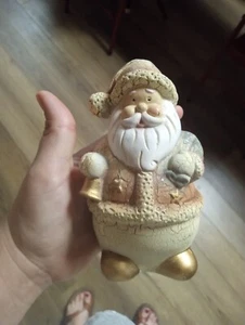 Vintage ceramic Bubble Santa figurine - Picture 1 of 2