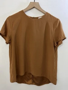 Top de seda Lilysilk morera S minimalista silencioso cápsula de lujo Scandi Work Lagom - Imagen 1 de 14