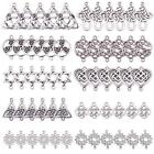 SUNNYCLUE 60pcs Celtic Knot Connect Charms Findings Antique Silver Irish Wicc...