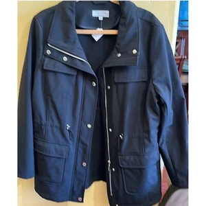 Calvin Klein Premium Jacket Anorak Utility Drawstring Black XL - Picture 1 of 3