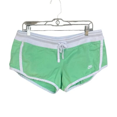 Pantalones Cortos De Colección Nike Para Mujer Grandes Gris Etiqueta Cordón Pantalones Cortos Algodón Verano Foto 1 de 4