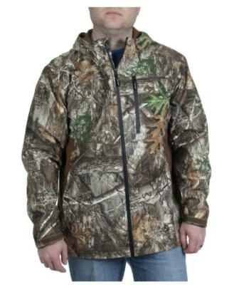 New Waterproof Scent Control Hood Jacket, Size M, 38/40 Realtree Hunting Camo. - Image 1 of 4