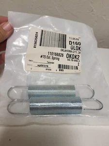 0.750"OD x 0.062"Wire 4-1/2"L Loop End #75 Steel Hard Drawn MB Extension Spring - Picture 1 of 1
