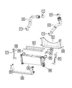 Genuine Mopar Charge Air Cooler Bracket 68158149AC - Picture 1 of 1