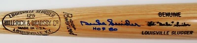 Duke Snider Autographed/Inscribed "HOF 80" Louisville Slugger Bat w/ JSA COA - Image 1 of 3